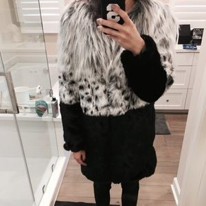 Urbancode mixed fur coat size 6